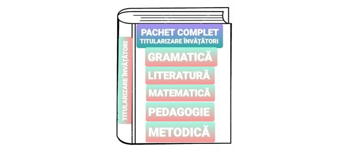 Sinteze Titularizare Învățători 2022