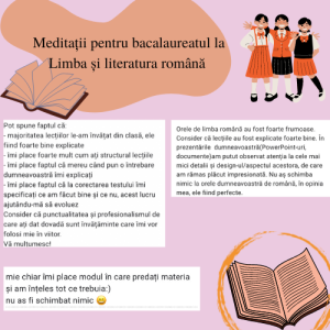 Meditații Limba și literatura română