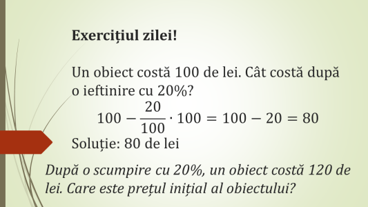 Exercitii tip bacalaureat