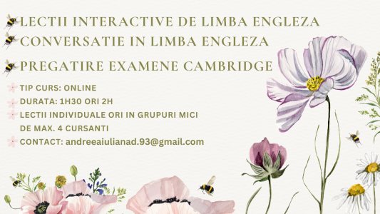 Pregătire limba engleză